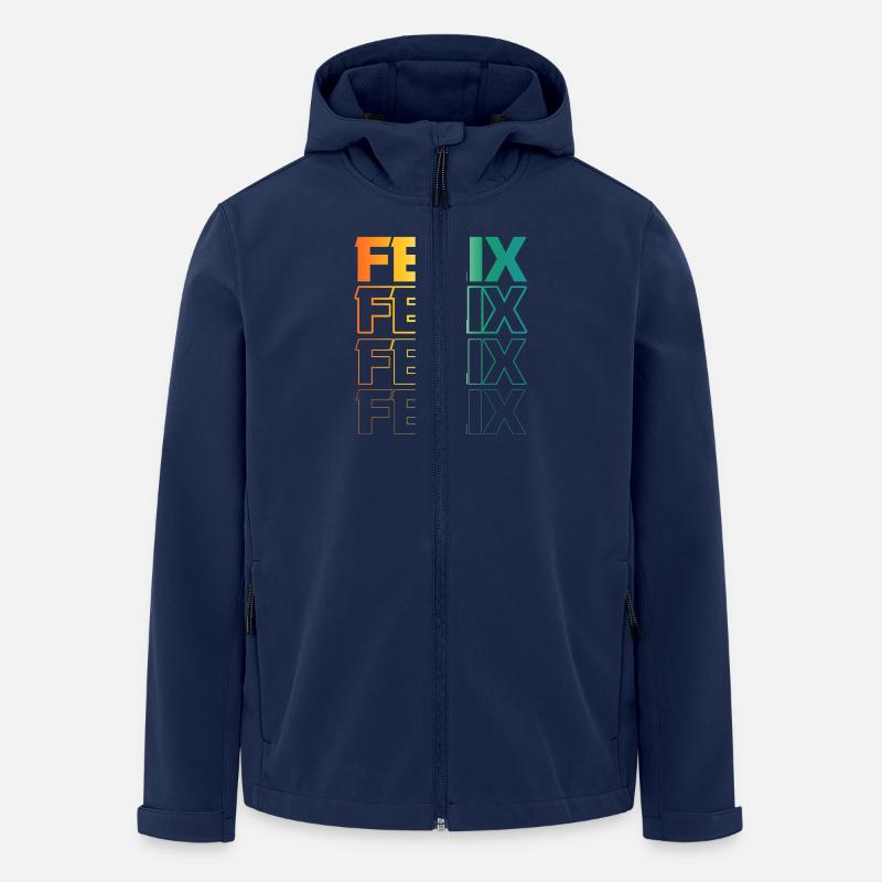 Felix - Recycelte Männer Softshell-Jacke von Stanley/Stella - Navy