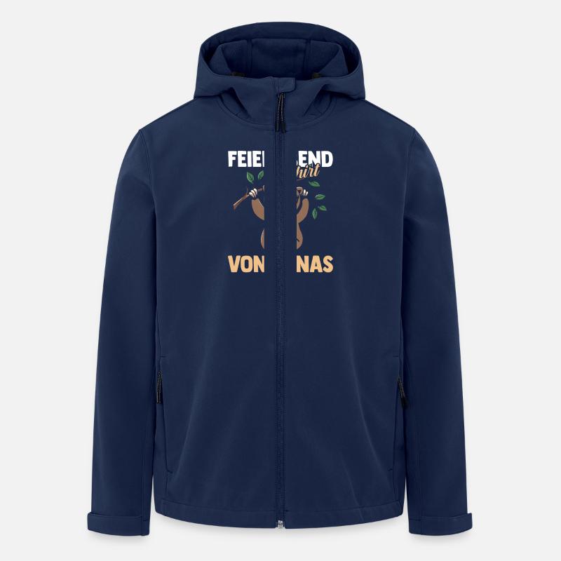 Faultier Jonas - Recycelte Männer Softshell-Jacke von Stanley/Stella - Navy