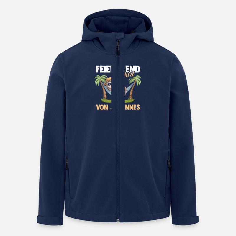 Faultier Johannes - Recycelte Männer Softshell-Jacke von Stanley/Stella - Navy