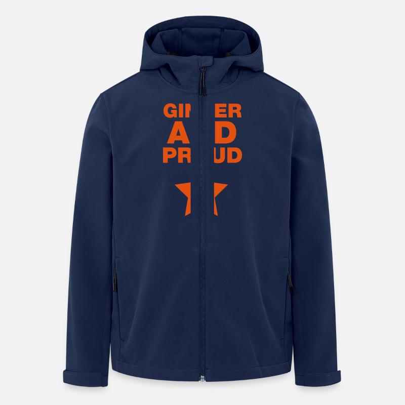Ginger And Proud Stern - Recycelte Männer Softshell-Jacke von Stanley/Stella - Navy