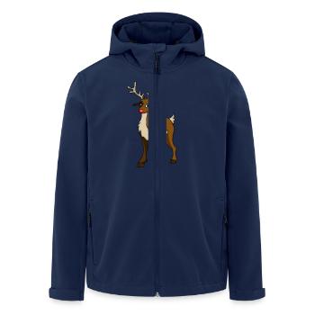 Rudolph - Men’s Recycled Softshell Jacket by Stanley/Stella - navy - Front - AI Model Male 185 light (185cm)
