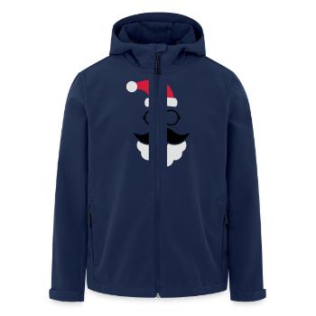 Hipster Santa Claus - Veste softshell homme en polyester recyclé Stanley/Stella - marine - Devant - AI Model Male 185 light (185cm)