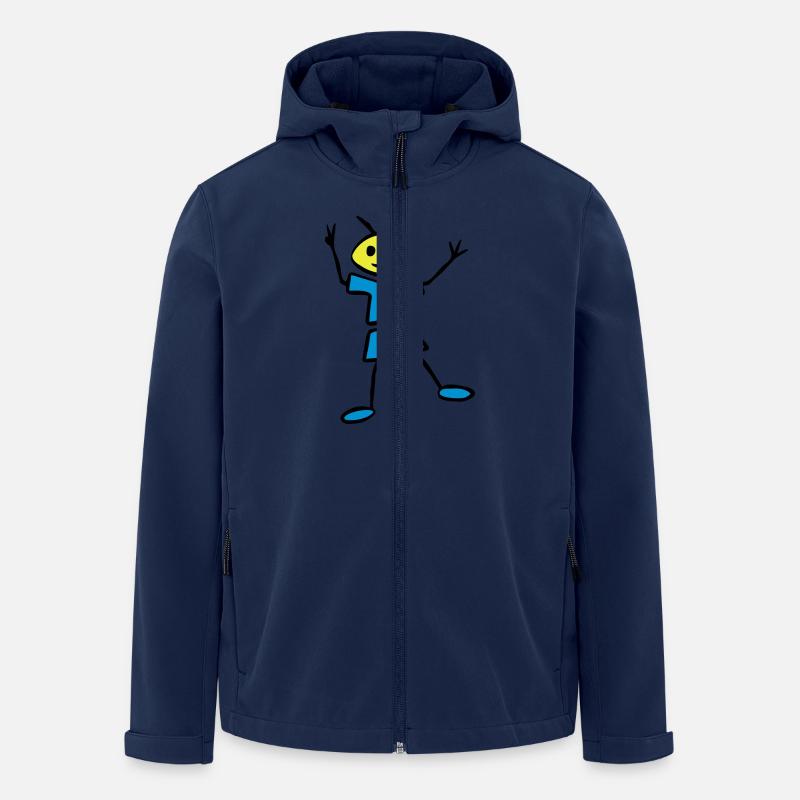 Collez le chiffre - Veste softshell homme en polyester recyclé Stanley/Stella - marine