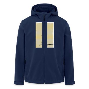 Vor dem Neuanfang - Recycelte Männer Softshell-Jacke von Stanley/Stella - Navy - Vorne - AI Model Male 185 light (185cm)