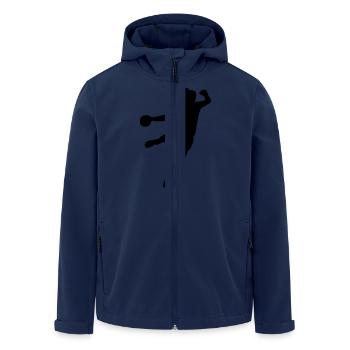 Handballerin - Recycelte Männer Softshell-Jacke von Stanley/Stella - Navy - Vorne - AI Model Male 185 light (185cm)