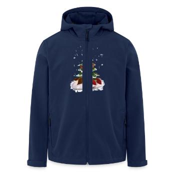 Weihnachtsgeschenk - Recycelte Männer Softshell-Jacke von Stanley/Stella - Navy - Vorne - AI Model Male 185 light (185cm)