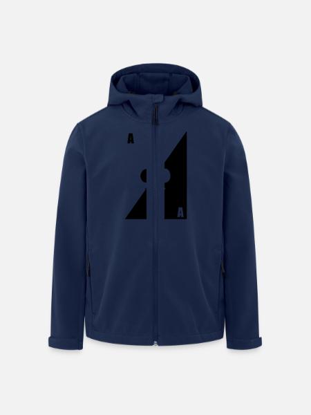 map as black white clover - Men’s Recycled Softshell Jacket by Stanley/Stella - navy