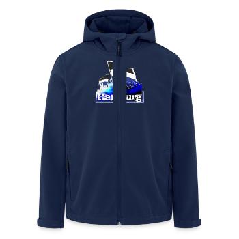 Hambourg - Veste softshell homme en polyester recyclé Stanley/Stella - marine - Devant - AI Model Male 185 light (185cm)