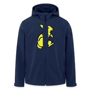 rabbits - Men’s Recycled Softshell Jacket by Stanley/Stella - navy - Front - AI Model Male 185 light (185cm)