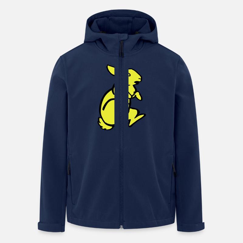 rabbits - Men’s Recycled Softshell Jacket by Stanley/Stella - navy