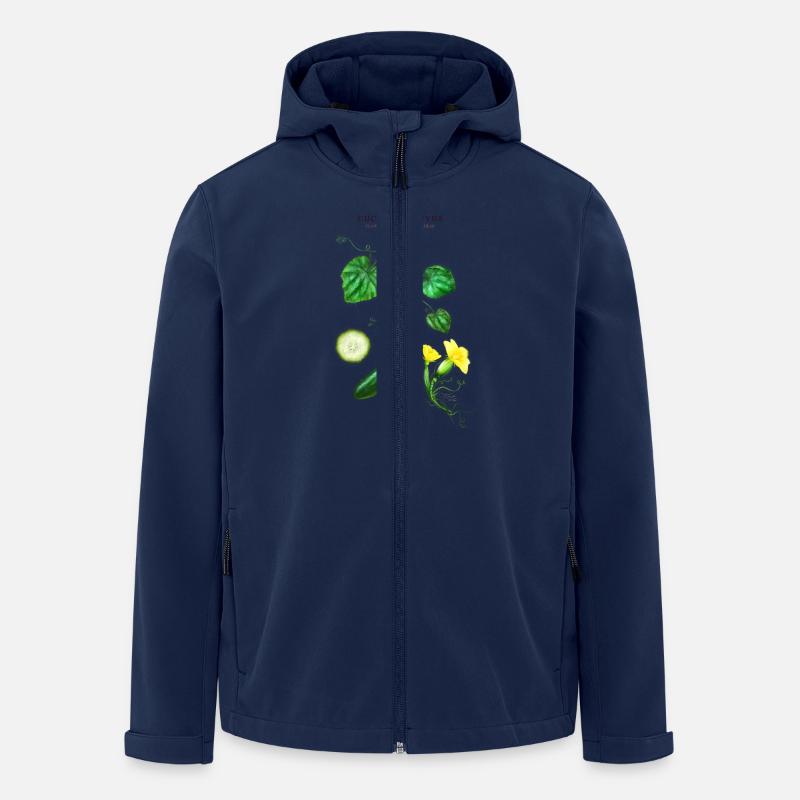 THE PLANTSPLATE FARM - Cucumis Sativus - Recycelte Männer Softshell-Jacke von Stanley/Stella - Navy