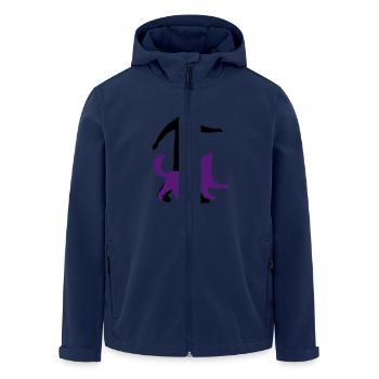 Dog Dancing 1-3 - Recycelte Männer Softshell-Jacke von Stanley/Stella - Navy - Vorne - AI Model Male 185 light (185cm)