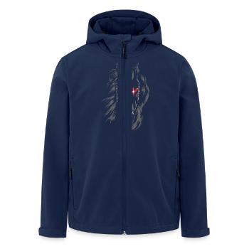 Knight Rider - Men’s Recycled Softshell Jacket by Stanley/Stella - navy - Front - AI Model Male 185 light (185cm)