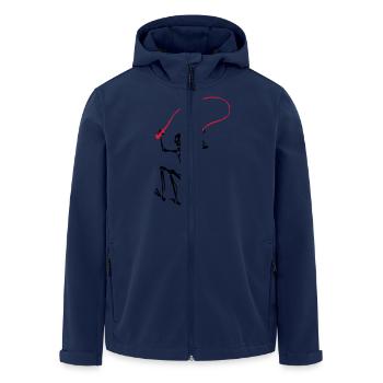 Skelett beim Seilhüpfen - Recycelte Männer Softshell-Jacke von Stanley/Stella - Navy - Vorne - AI Model Male 185 light (185cm)