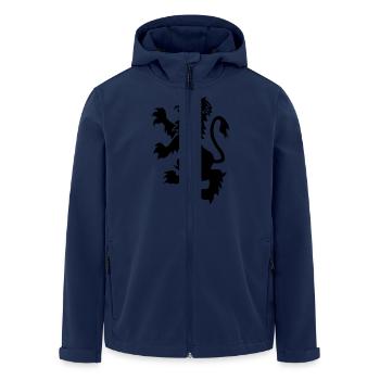 Bäcker Löwe Zunft Lion blason emblem - Recycelte Männer Softshell-Jacke von Stanley/Stella - Navy - Vorne - AI Model Male 185 light (185cm)