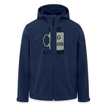 I LIKE BIG Tassen & ich kann nicht lügen - Recycelte Männer Softshell-Jacke von Stanley/Stella - Navy - Vorne - AI Model Male 185 light (185cm)