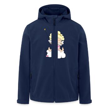 Little Magic Angel - Recycelte Männer Softshell-Jacke von Stanley/Stella - Navy - Vorne - AI Model Male 185 light (185cm)