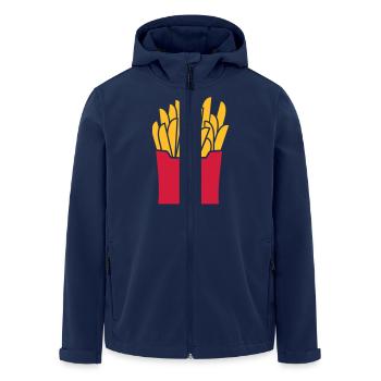 Pommes frites - Veste softshell homme en polyester recyclé Stanley/Stella - marine - Devant - AI Model Male 185 light (185cm)