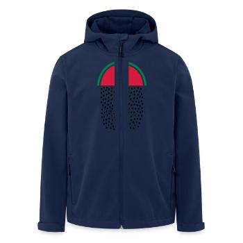 Watermelon Rain - Veste softshell homme en polyester recyclé Stanley/Stella - marine - Devant - AI Model Male 185 light (185cm)