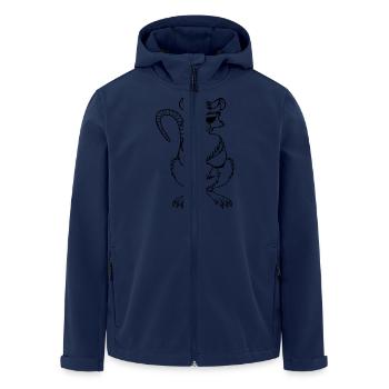 Rat Stinky Fingers Funny Cool Sunglasses - Men’s Recycled Softshell Jacket by Stanley/Stella - navy - Front - AI Model Male 185 light (185cm)
