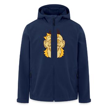 prinzessin frau hübsch hässlich königin queen kron - Recycelte Männer Softshell-Jacke von Stanley/Stella - Navy - Vorne - AI Model Male 185 light (185cm)