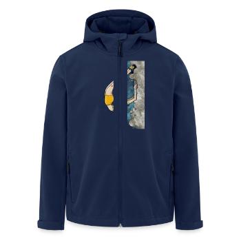 Grimpeur flexible - Veste softshell homme en polyester recyclé Stanley/Stella - marine - Devant - AI Model Male 185 light (185cm)