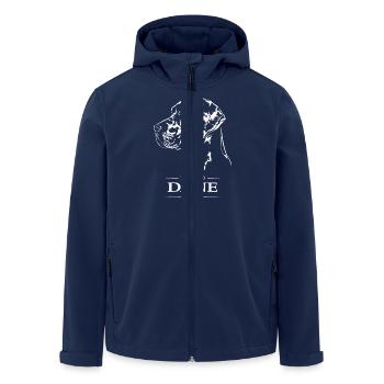 Dane Mom Dog Dog Great Dane Wilsigns - Men’s Recycled Softshell Jacket by Stanley/Stella - navy - Front - AI Model Male 185 light (185cm)