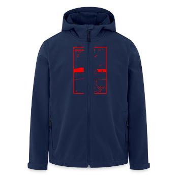 İstanbul turquie - Veste softshell homme en polyester recyclé Stanley/Stella - marine - Devant - AI Model Male 185 light (185cm)