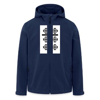 Croix - Veste softshell homme en polyester recyclé Stanley/Stella - marine - Devant - AI Model Male 185 light (185cm)