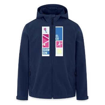 Padel lover - Men’s Recycled Softshell Jacket by Stanley/Stella - navy - Front - AI Model Male 185 light (185cm)