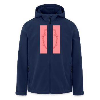 20250129 053542 0000 - Men’s Recycled Softshell Jacket by Stanley/Stella - navy - Front - AI Model Male 185 light (185cm)
