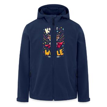 Come what do I want, create the carnival sheep - Men’s Recycled Softshell Jacket by Stanley/Stella - navy - Front - AI Model Male 185 light (185cm)