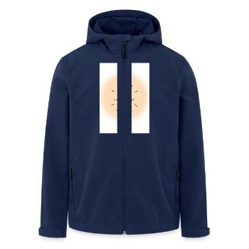Today will be a good day - Men’s Recycled Softshell Jacket by Stanley/Stella - navy - Front - AI Model Male 185 light (185cm)