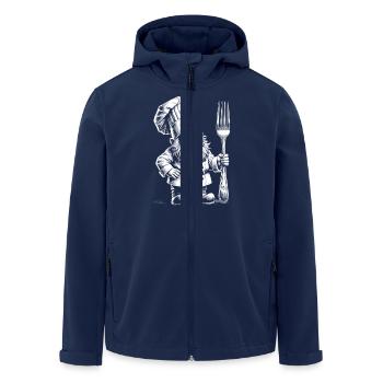 Cuire - Veste softshell homme en polyester recyclé Stanley/Stella - marine - Devant - AI Model Male 185 light (185cm)