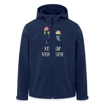 Défaillances du système - Veste softshell homme en polyester recyclé Stanley/Stella - marine - Devant - AI Model Male 185 light (185cm)