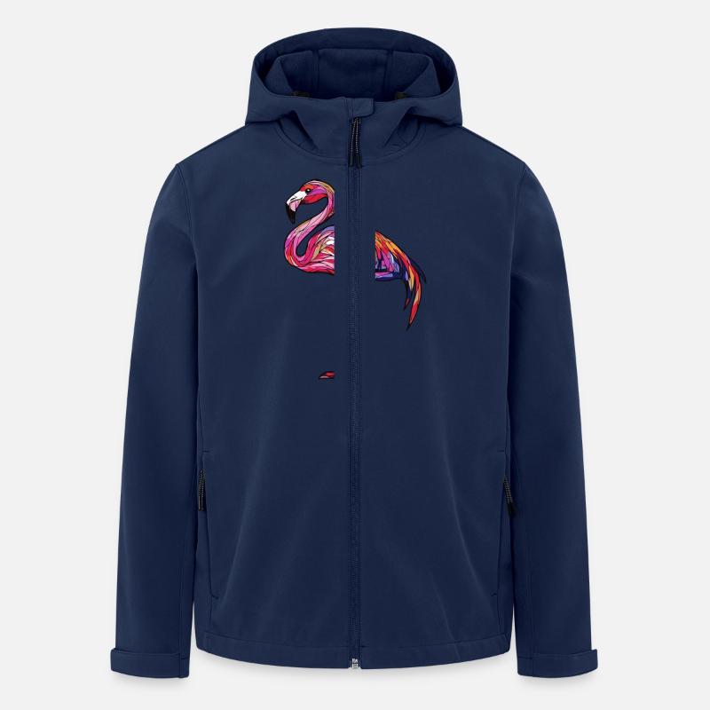 Flamingo - Recycelte Männer Softshell-Jacke von Stanley/Stella - Navy