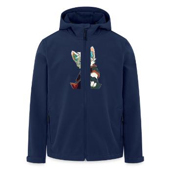 Prout Furry - Veste softshell homme en polyester recyclé Stanley/Stella - marine - Devant - AI Model Male 185 light (185cm)