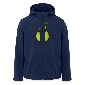 birne comic cool - Recycelte Männer Softshell-Jacke von Stanley/Stella - Navy - Vorne - AI Model Male 185 light (185cm)