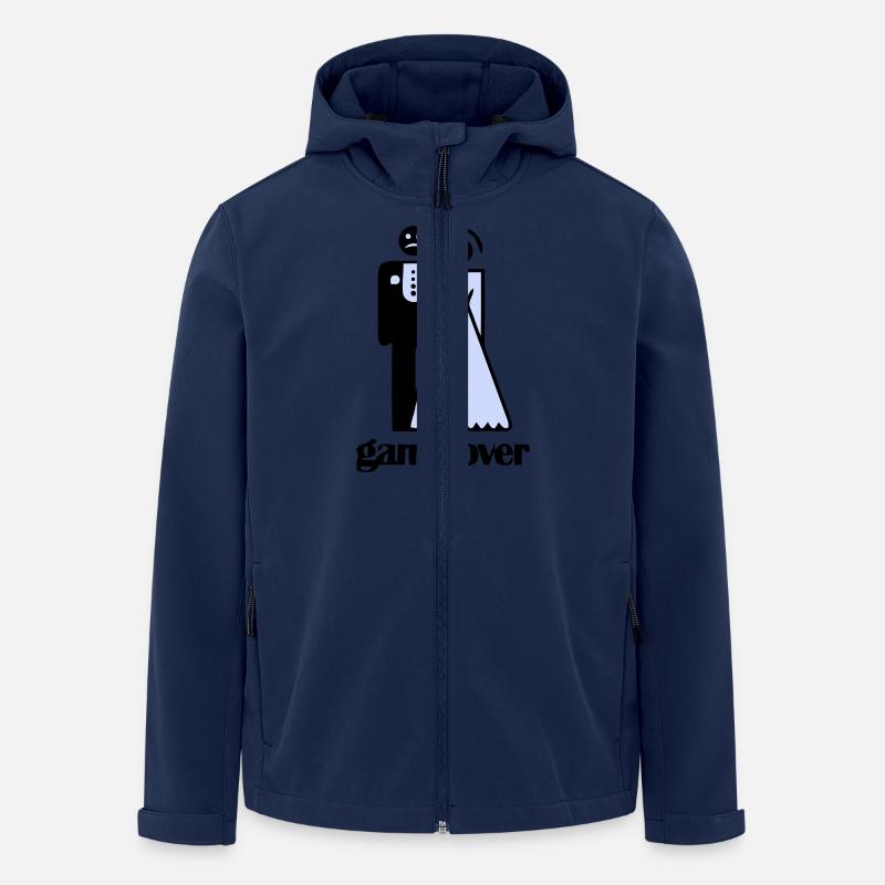 Jeu de mariage plus - Veste softshell homme en polyester recyclé Stanley/Stella - marine