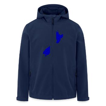 Nouvelle-Zélande - Veste softshell homme en polyester recyclé Stanley/Stella - marine - Devant - AI Model Male 185 light (185cm)