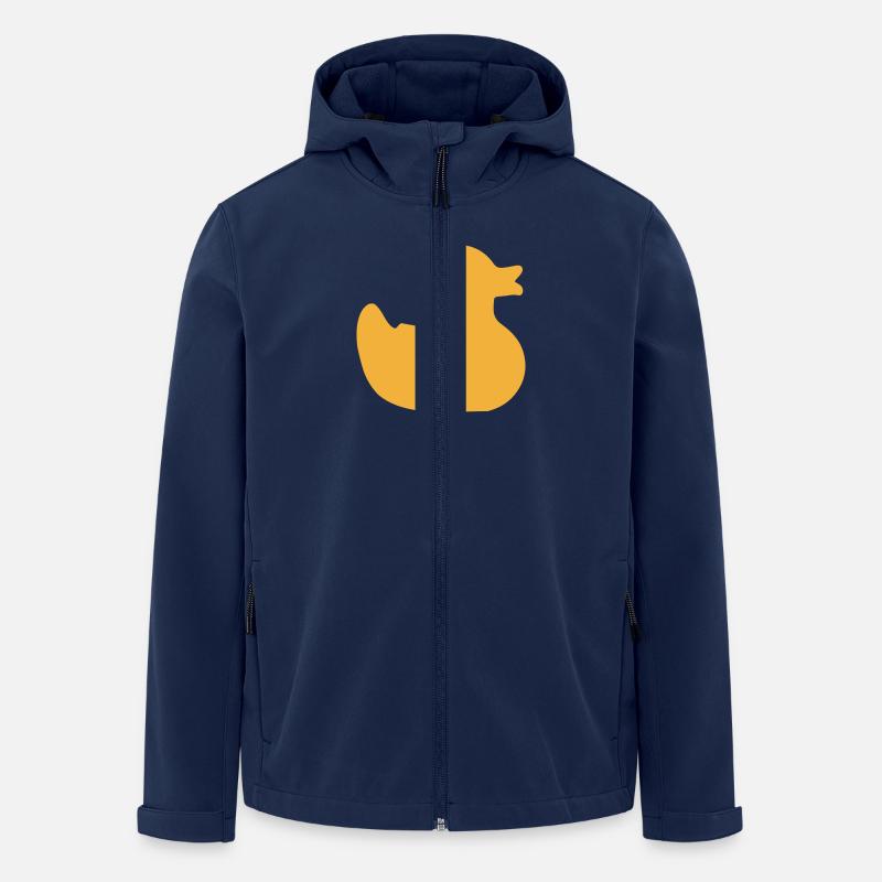 Ente - Recycelte Männer Softshell-Jacke von Stanley/Stella - Navy