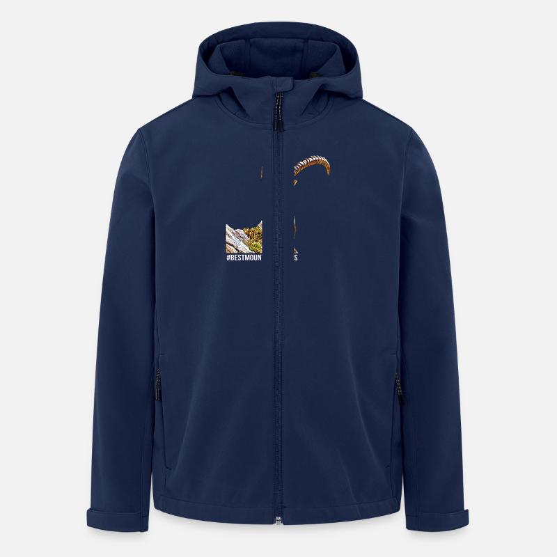 Steinbock - Recycelte Männer Softshell-Jacke von Stanley/Stella - Navy