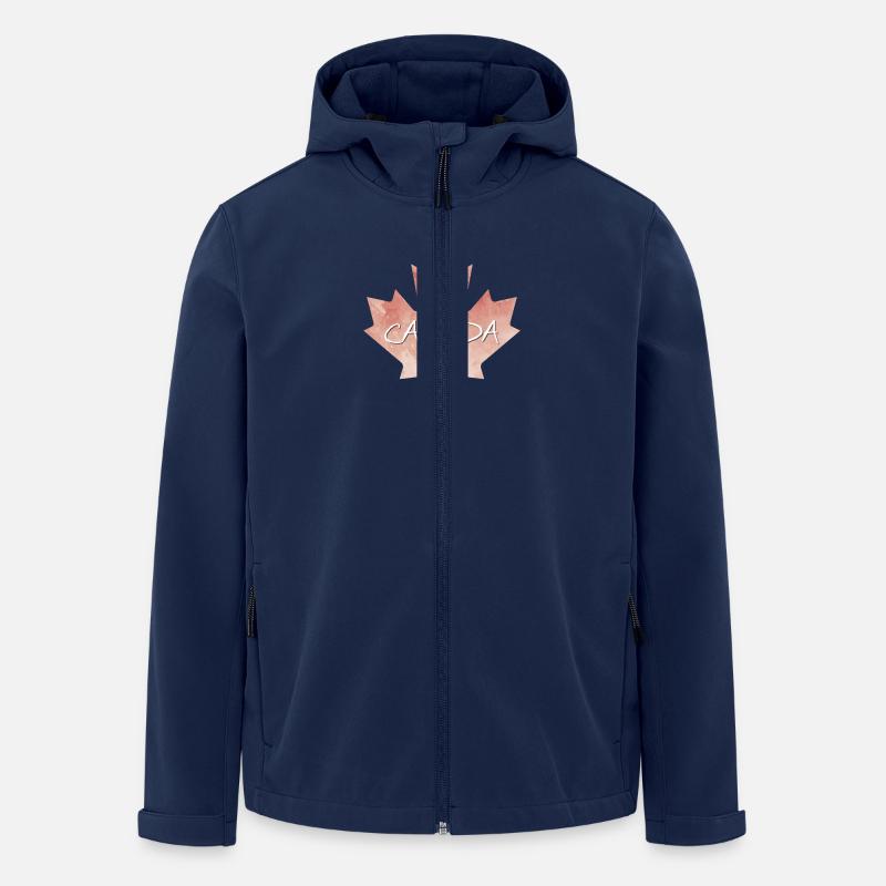 Maple Leaf Canada - Canada - Veste softshell homme en polyester recyclé Stanley/Stella - marine