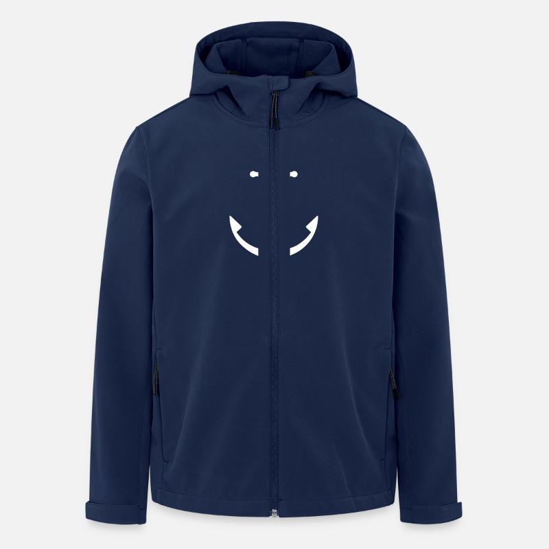 ANKER WEIß - Recycelte Männer Softshell-Jacke von Stanley/Stella - Navy