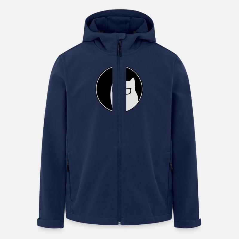 Smart Kitty - Recycelte Männer Softshell-Jacke von Stanley/Stella - Navy
