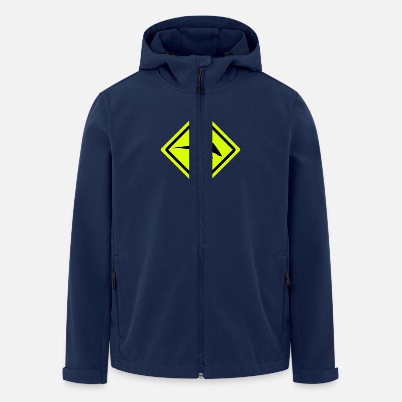 hang glider roadsign - Recycelte Männer Softshell-Jacke von Stanley/Stella - Navy