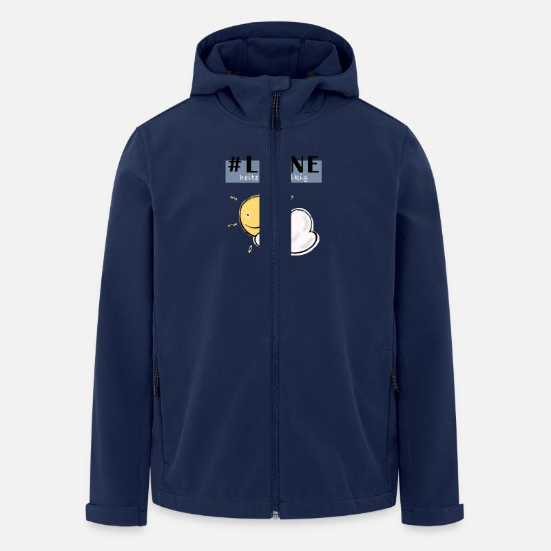 Gute Laune - Recycelte Männer Softshell-Jacke von Stanley/Stella - Navy
