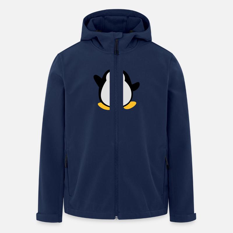 süßer Pinguine - Recycelte Männer Softshell-Jacke von Stanley/Stella - Navy