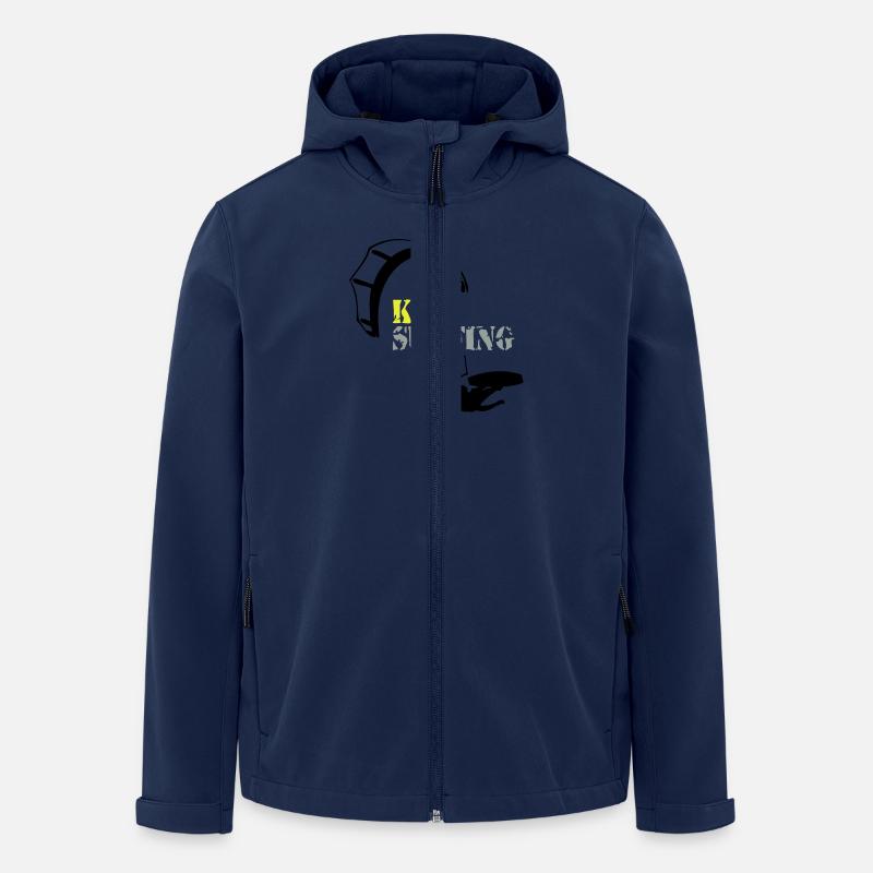 Kitesurfing - Recycelte Männer Softshell-Jacke von Stanley/Stella - Navy