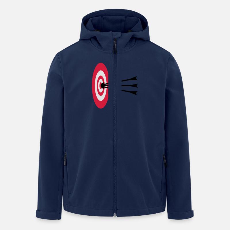 Archery Design - Recycelte Männer Softshell-Jacke von Stanley/Stella - Navy